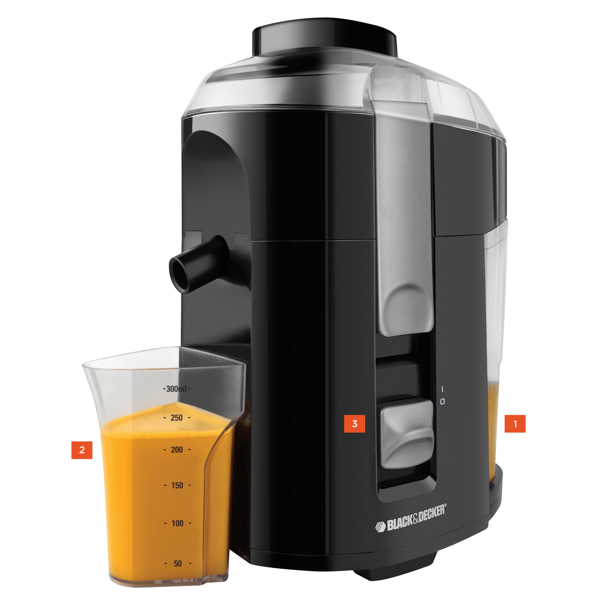 Buy the Fruit and Vegetable Juice Extractor JE2200B BLACK DECKER